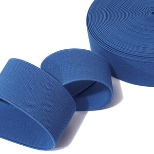 1-1/2 inch/ 4 cm breed -3- 5 yd Blauw Sterke en zware dikke tailleband elastische band ambachten aanbod, 1,5 mm dikte moet worden genaaid op EB95