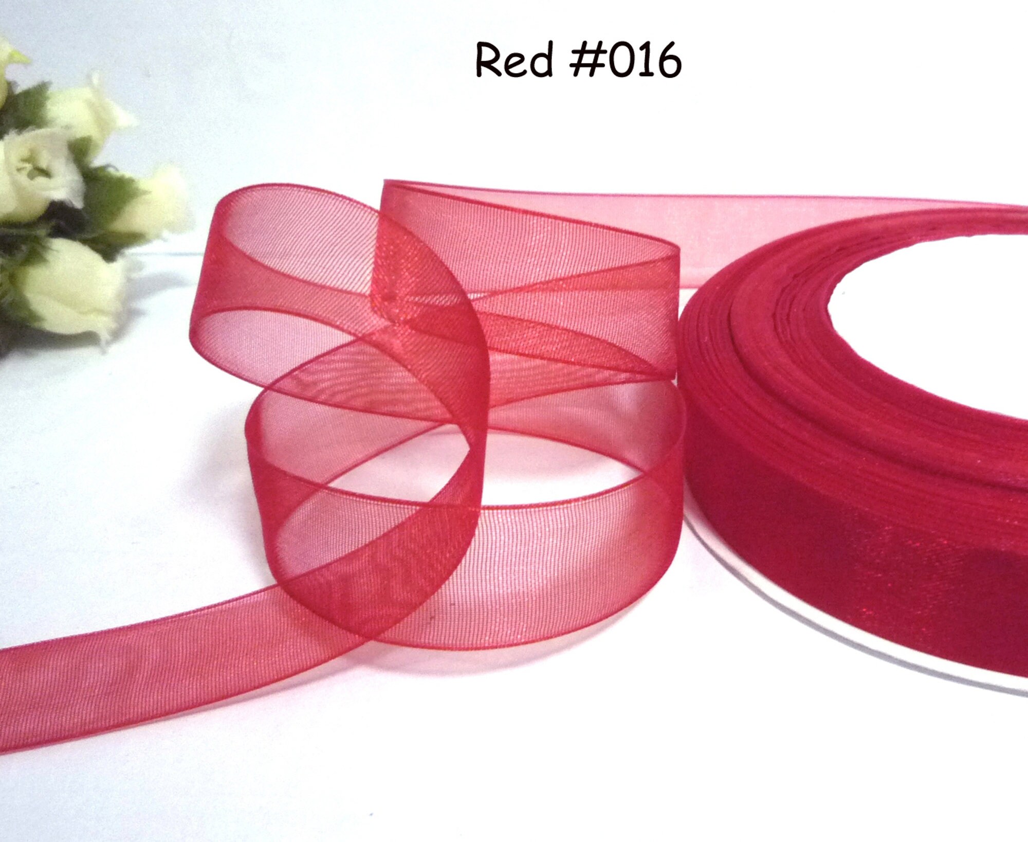 2 Yds,heart Ribbon,fabric Ribbon,organza Ribbon,white Ribbon,sheer  Ribbon,valentines Ribbon,ribbon for Bows,ribbon for Crafts,sewing Ribbon. 