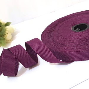 13mm Breite - 5 yd - 20 yds / 9 Meter Lila / Lila Rot Ripsband Polyester Bindeband Wickel Kleidung Nähen GR55