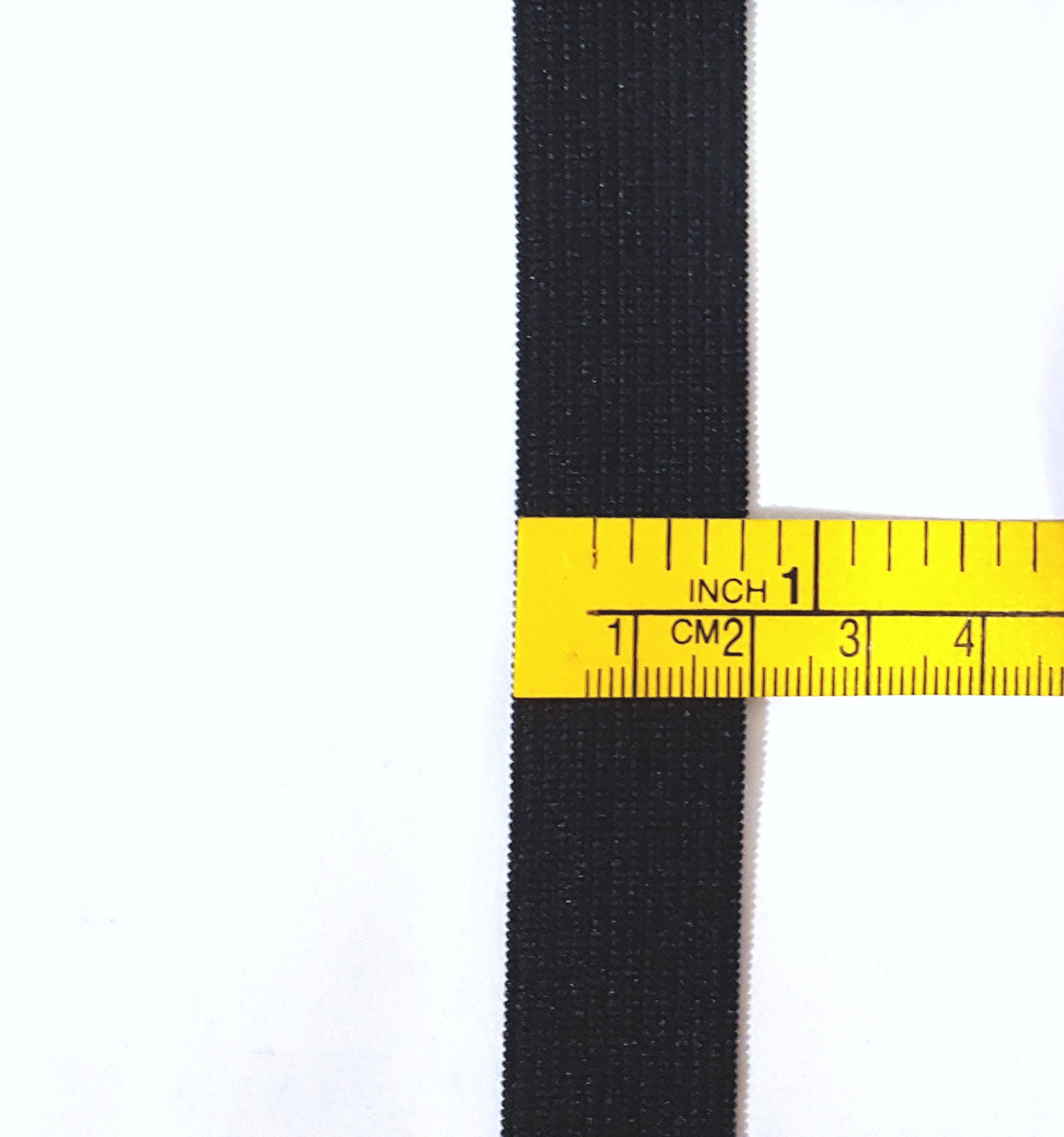 1/2 / 13mm or 3/4 / 20mm wide 5-10yds Thick Black Waistband Elastic Band  EB63