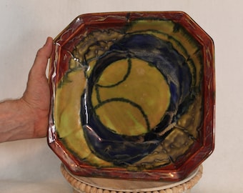 Circles 10.5" porcelain Bowl
