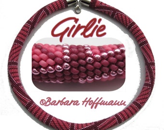 Pattern for bead crochet necklace "Girlie"