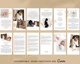 Newborn Instagram Story Bundle Instagram and Canva, Instagram Story Photoshop Template, Newborn Instagram Canva Template,  IG056