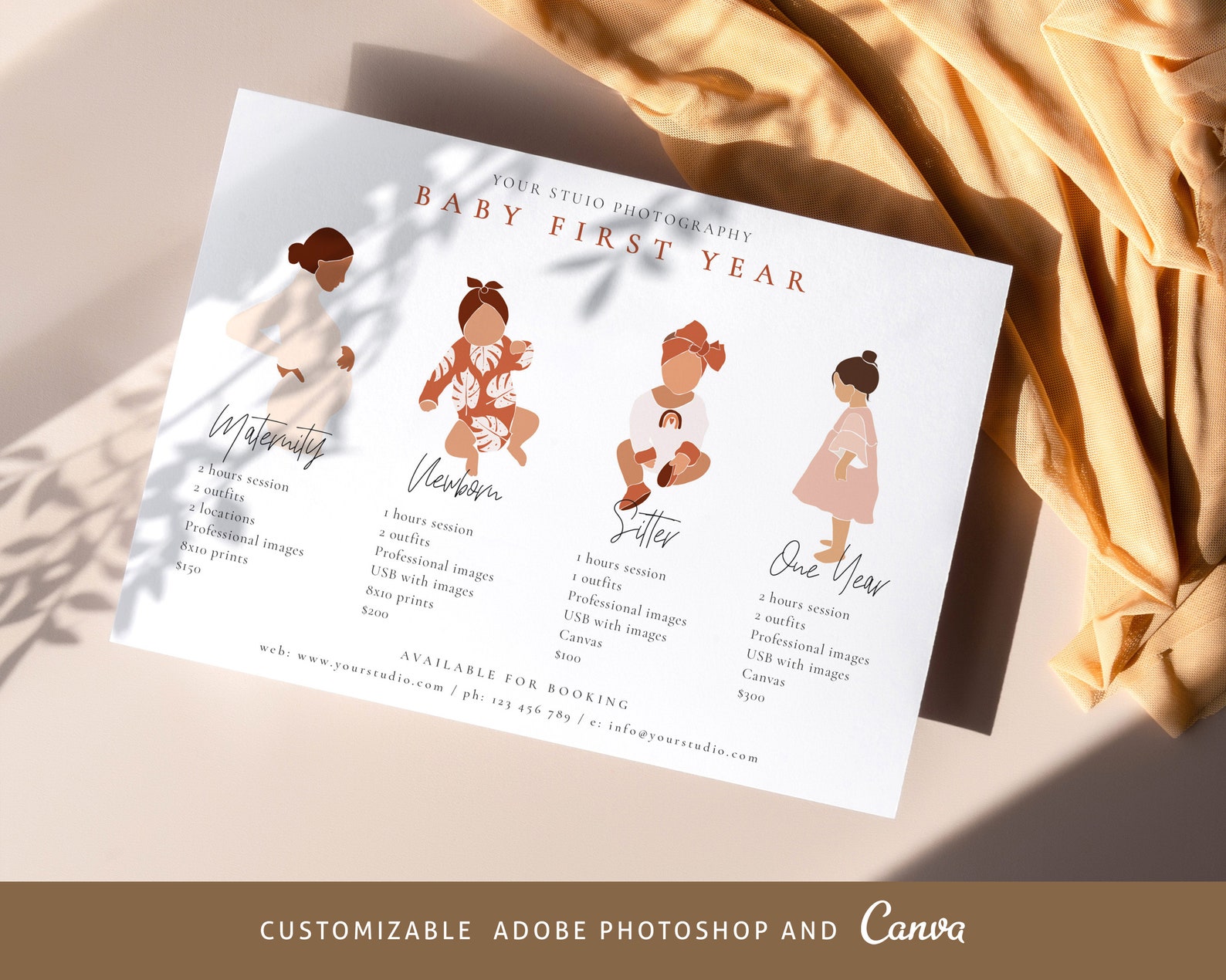 Baby's First Year Photography Package Baby Milestones Etsy