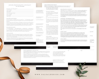 Senior Photography Contract, Contract Template, Senior Photography, Senior Contract -001