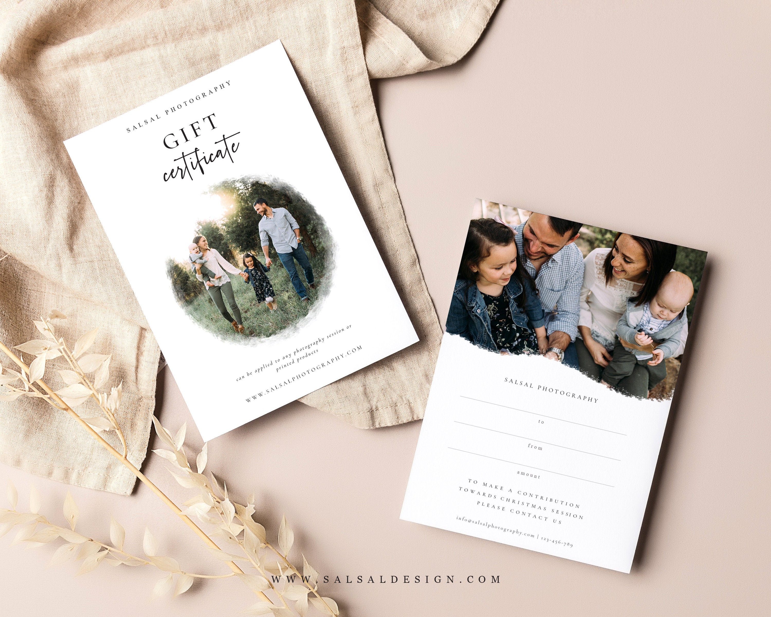 Photographer Gift Certificates Template photography Gift - Etsy
