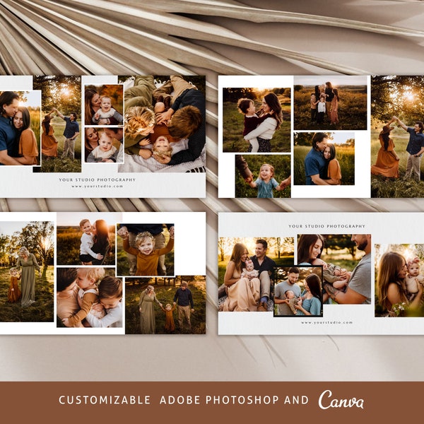 Facebook Timeline Collage Cover Photoshop and Canva Template, Facebook Canva Template, Facebook Timeline Photoshop Template - FB048