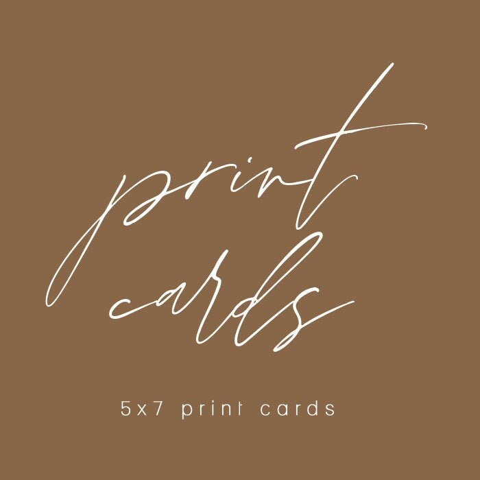 Print 5x7 Cards | Etsy