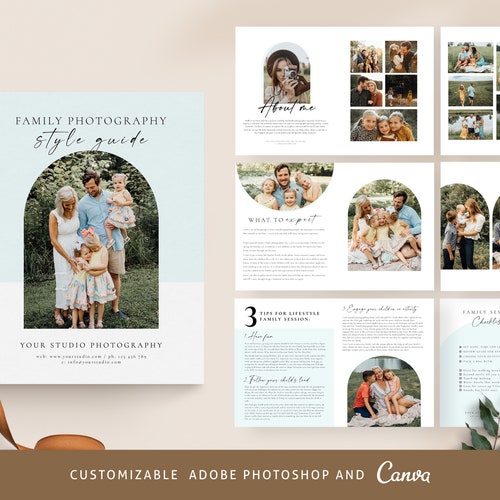 Family Portrait Session Style Guide Template for | Etsy