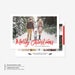 Christmas Card Photoshop Template, Holiday Card Template, Photoshop Template, Christmas Photo Card - CD040 
