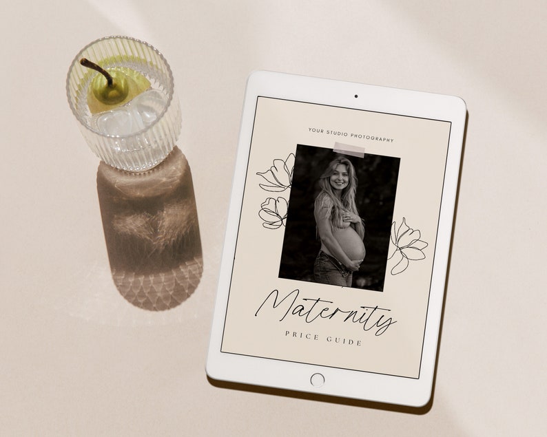 Maternity Photography Pricing Guide Canva and Etsy