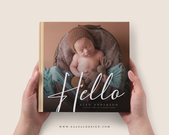 Baby Photo Album Photoshop Template, Baby Photobook Template, Newborn  Photobook, Photo Album, Baby First Year Photobook Template, BA1 -   Australia