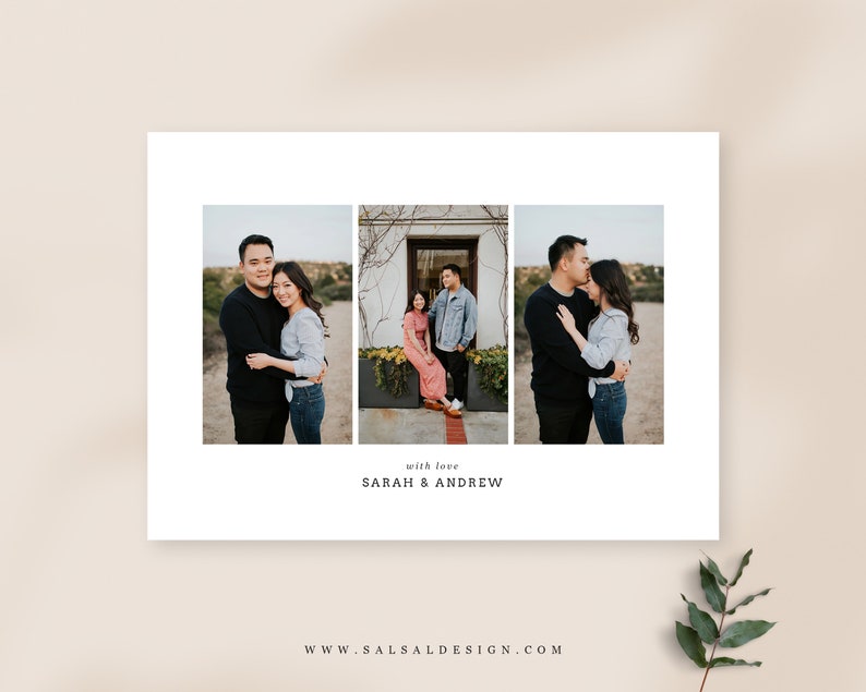 Save the Date Template for Photographers Lenoria SD043 Photoshop Templates Gold Save the Date Card Announcement Engagement Photography