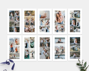 Paquete de collage de historias de Instagram, plantilla de historia, plantilla de Instagram, plantilla de Instagram, plantilla de historia de boda - Collage IG018
