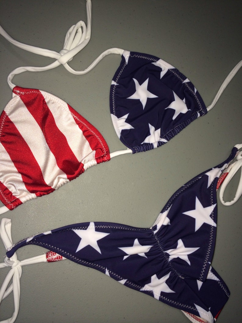 American Flag Bikini Stars And Stripes Etsy