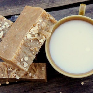 Natural Organic Goat’s milk, Oatmeal and Honey Soap, Dry Skin, Sensitive Skin Relief, Suitable for Babies, Unscented