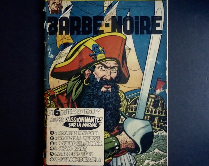 Spirou. EO 1953. Blackbeard. The true stories of Uncle Paul. 7 stories. Charlier. Goscinny. Titanic. Raft of the Medusa. Pirate