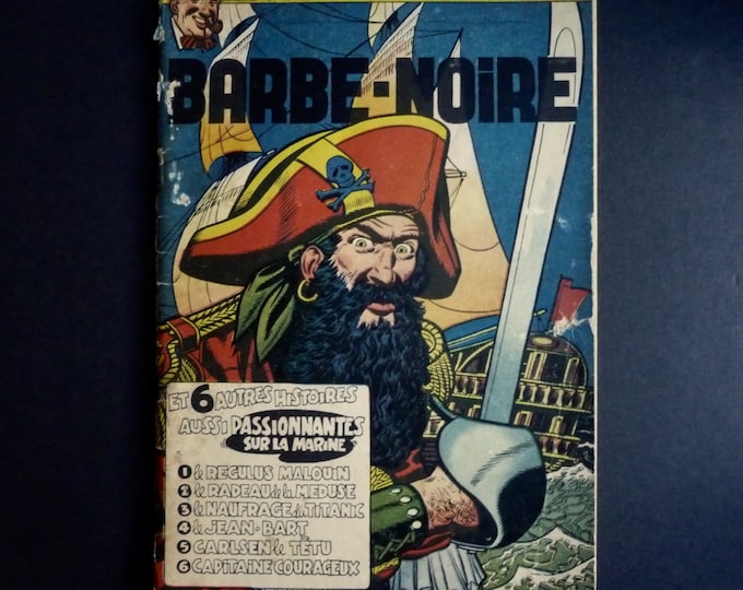 Spirou. EO 1953. Blackbeard. The true stories of Uncle Paul. 7 stories. Charlier. Goscinny. Titanic. Raft of the jellyfish. Pirate