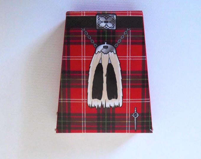 Kilt Playing Cards. Vintage deck of cards. Mint condition. Card game collection.