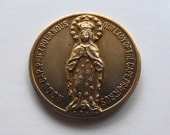 Our Lady of the Cape Medal. The future basilica. Mid-1950s.