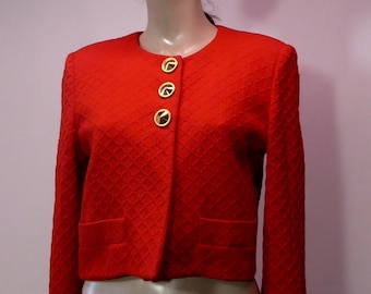 Vintage red jacket. Jon Tagia. 80s.