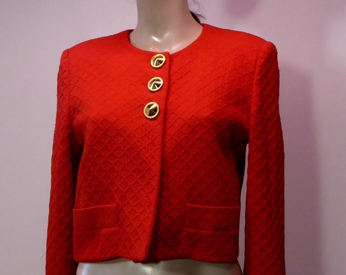 Vintage red jacket. Jon Tagia. 80s.