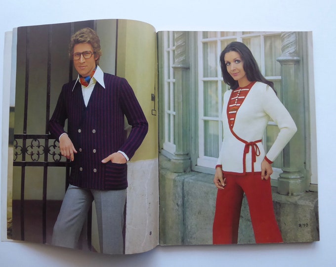 Knitting magazine. Crochet magazine. BWT. N.29. Swiss knitting and crochet album. 1972. Knitting pattern. Crochet pattern 1972. Seventies fashion.