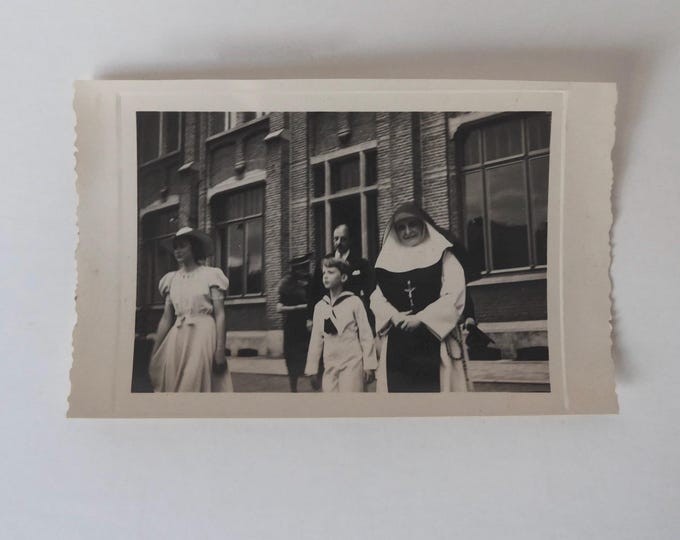 Photo of Crown Prince Baudouin of Belgium and Princess Josephine Charlotte. 1939.