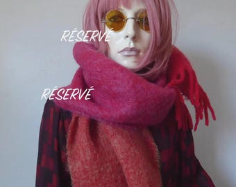 RESERVED... Do not buy! Large Benetton scarf. Wool and mohair scarf.