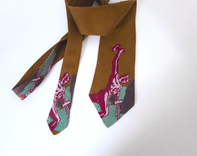 Jean-Paul Gaultier Paris tie. Made in Italy. Year 2000.