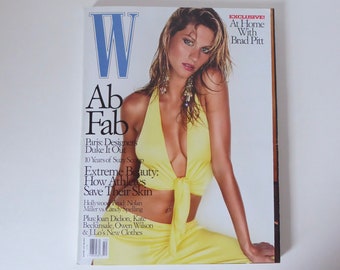W tijdschrift oktober 2001. Modetijdschrift.