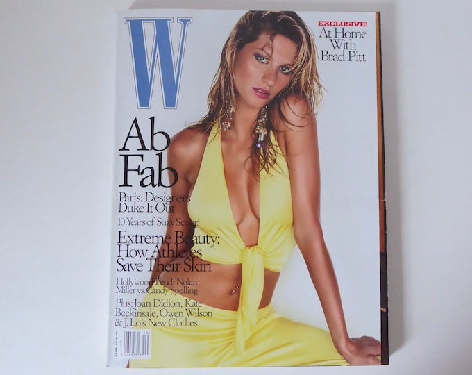 W magazine October 2001. Fashion magazine.