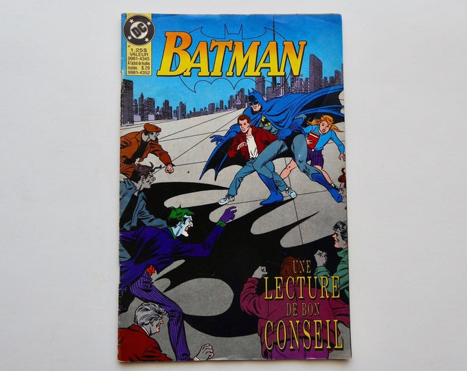 Batman. Good advice to read. DC Comics 1992. Sponsored by Zellers.