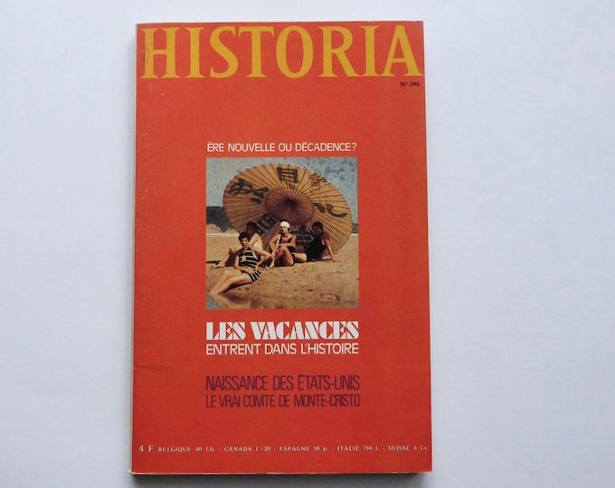 Historia n.296. Holidays. July 1971. Vintage review.