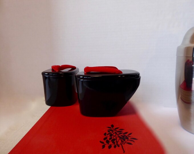 Boxes Japan.Shoes geta. Taste seller Sigma. Lacquer-ware. Made in japan. Year 1980. Rare. Fan Geisha Japan