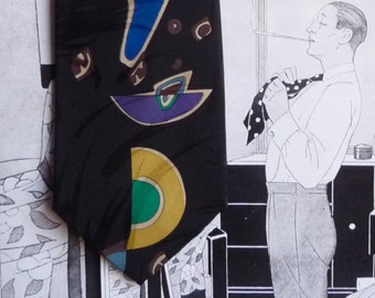 Vintage Pierre Cardin tie. Year 1980.