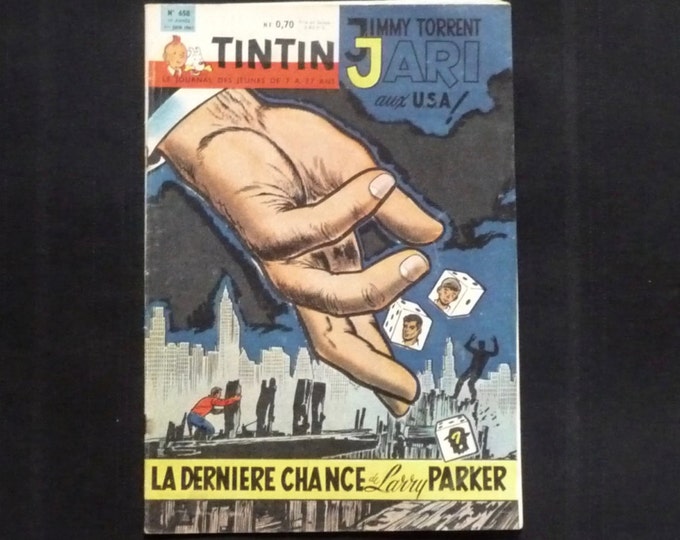 Tintin Journal. French edition. 13th year. June 1, 1961. n.658. Dice games. USA. Car race. Ramses II. Mutiny on the Bounty. Player