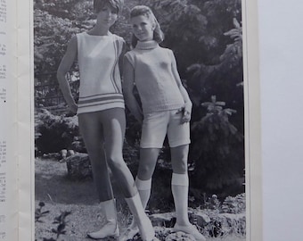 Sixties Knitting Magazine. Precious Knits by Lady Galt. Vol. 37F. 1968. Sweater Pattern. Cardigan Patterns. Knitting. Sixties Fashion.