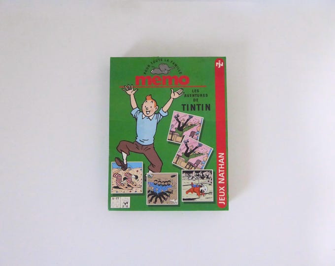 Tintin Memo Game. Nathan Games. Made in France. 1994