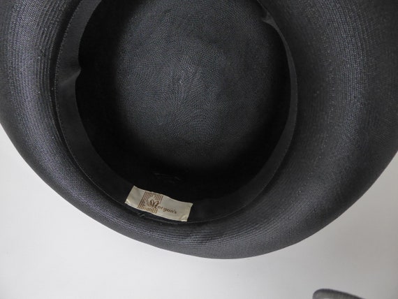 Breton black panama hat 1960. Marlo Thomas style … - image 10