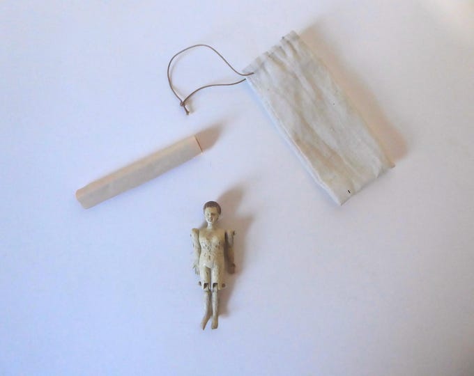 Reproduction of an antique Greek articulated doll. J. Paul Getty Museum.