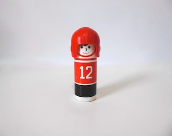 Avon football player bottle. Avon Grid Kid Liquid Hair Trainer. 1970.