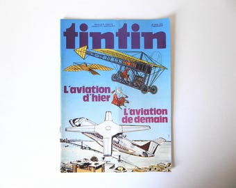 Tintin magazine. Aviation of yesterday, Aviation of tomorrow. 36th year no. 14. April 7, 1981. Belgian edition.