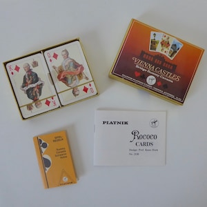 Piatnik Vienna Castles Card Game No 2125. 1980. Mint Condition. Vintage Card Game. Bridge. Rummy. Canasta. Card Game Collection.