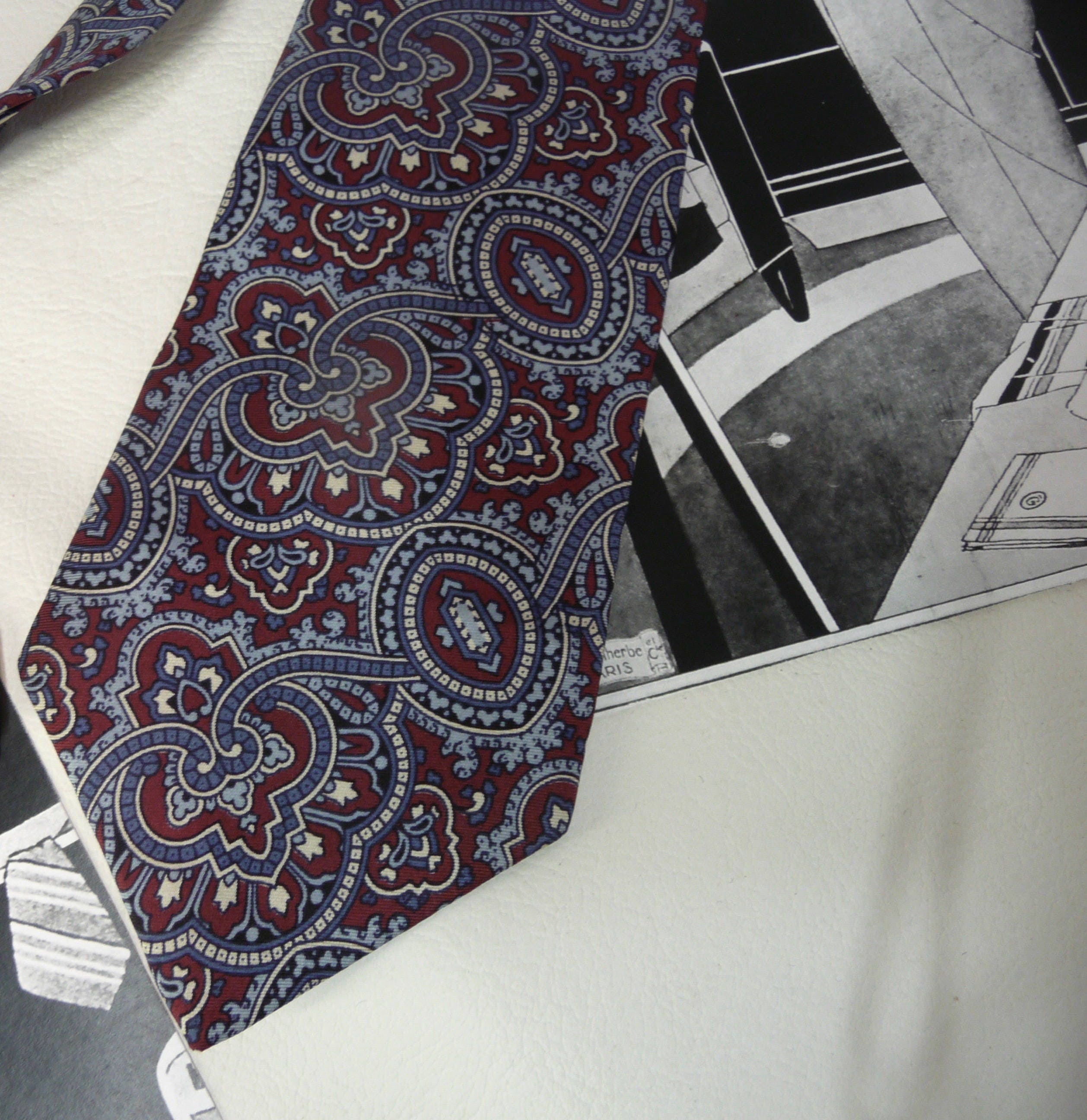 Vintage tie Michel Robichaud. Designer stylist Quebecois. 100% silk ...