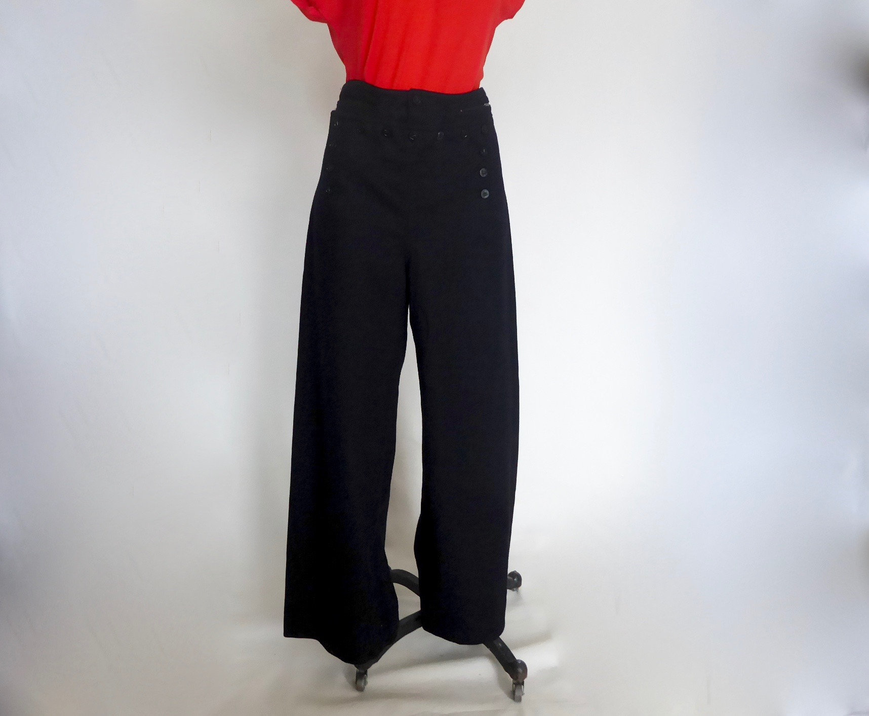Sea wool trousers, sailor. vintage naval clothing factory.196011970