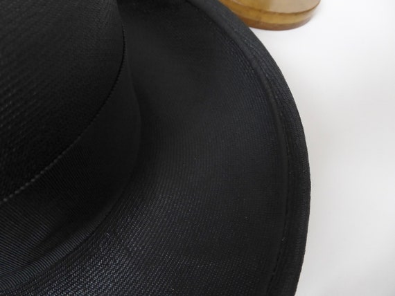 Breton black panama hat 1960. Marlo Thomas style … - image 9