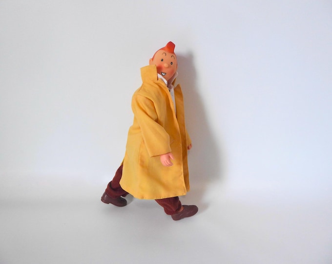 Tintin. Articulated figurine. Hergé. 23.5 cm doll. Tintin collection. 1980s