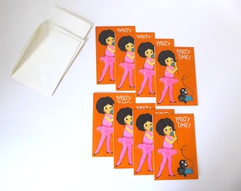Lot of 8 Party Time! invitation cards. 1970. Hallmark. Coutts Canada.