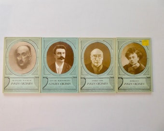 Vaubourdolle Illustrated Classics. Set of 4 books. 1960. André Gide. F. Mauriac. Rimbaud. Guy de Maupassant. Hachette Bookstore.